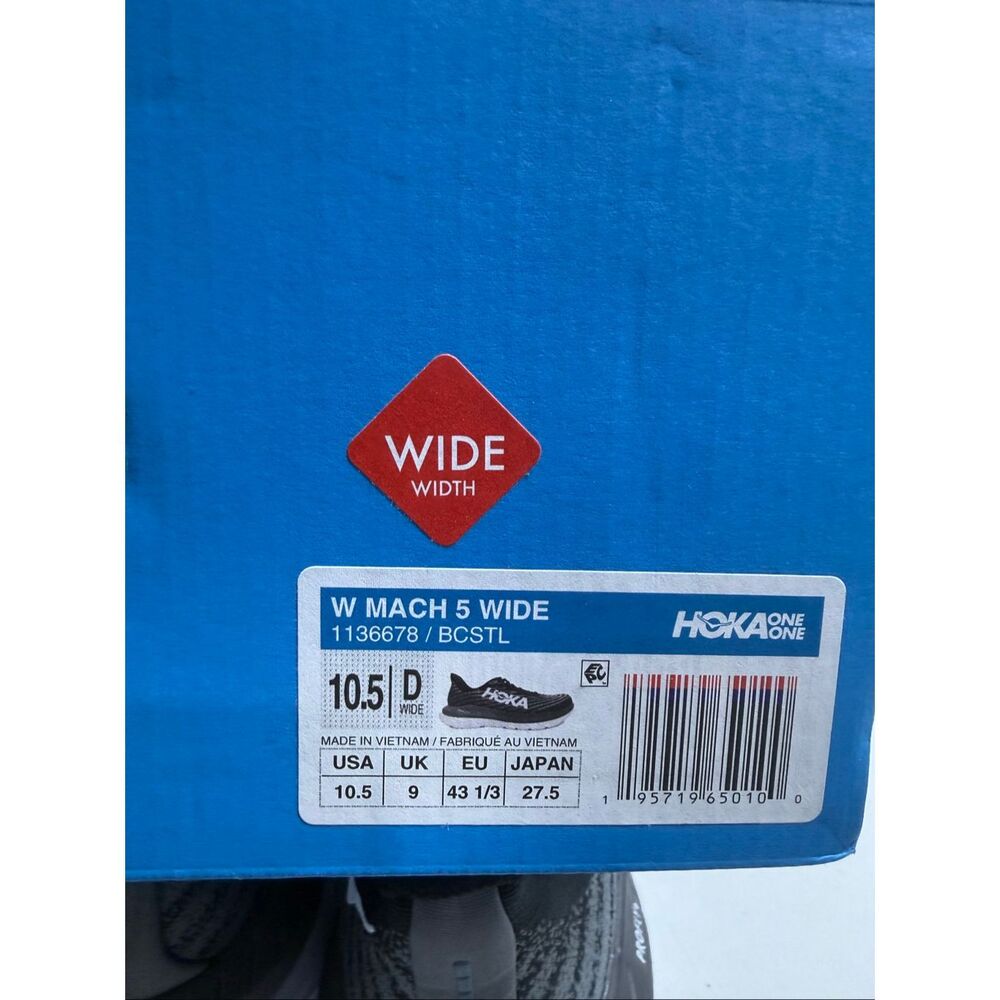 Hoka Men’s MACH 5 Textile Running Shoes, US 10.5 Wide , Retail $299, RARE - Picture 8 of 9